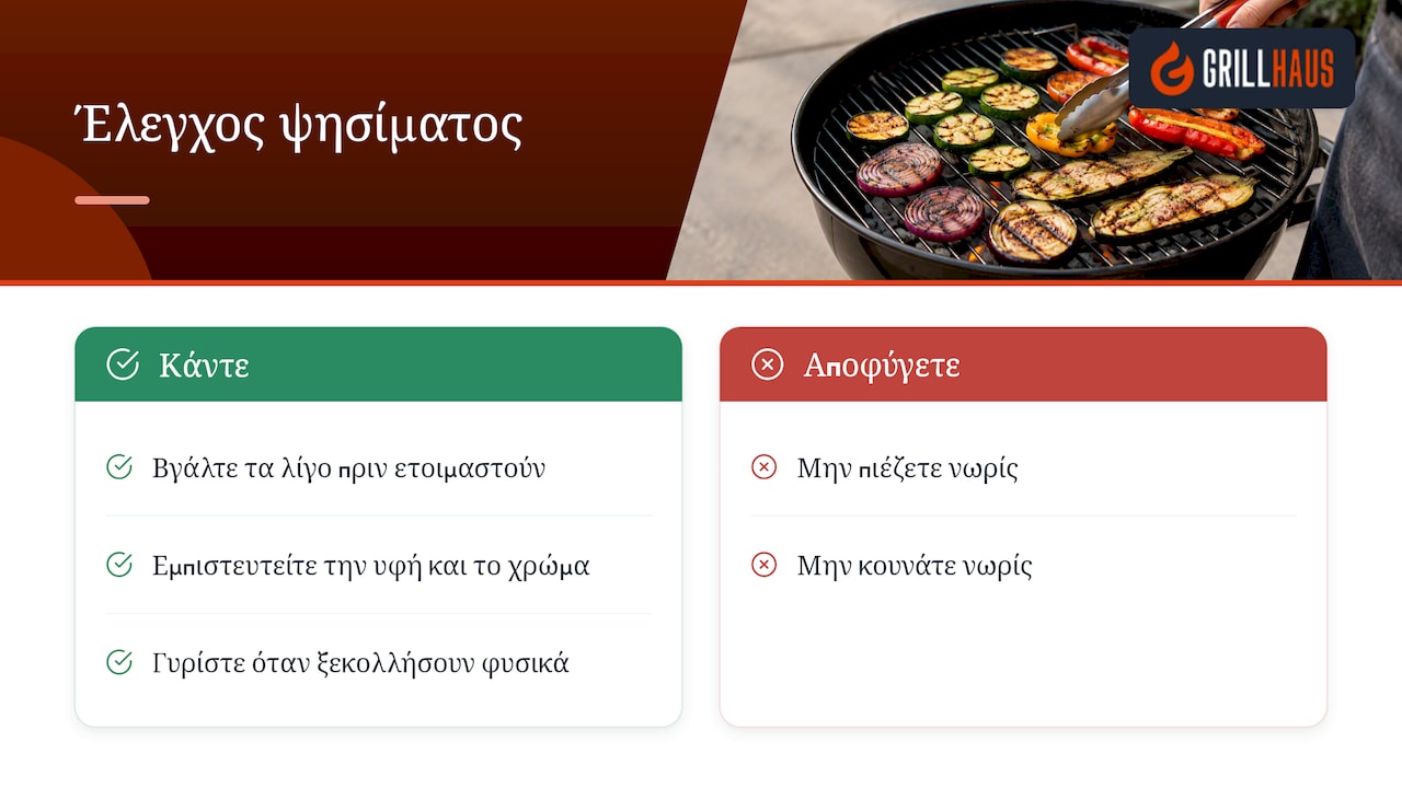 Ενδεικτικοί χρόνοι ψησίματος ανά λαχανικό — overview diagram